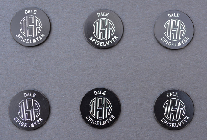 Personalized Monogrammed Golf Ball Markers (6 count)