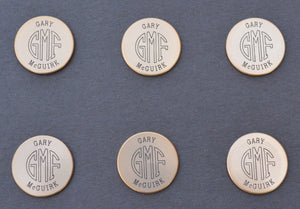 Personalized Monogrammed Golf Ball Markers (6 count)